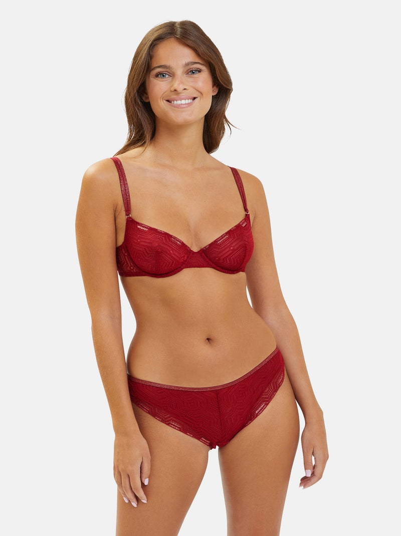 Soutien-gorge Somptueuse Billet Doux Rouge - Kiabi