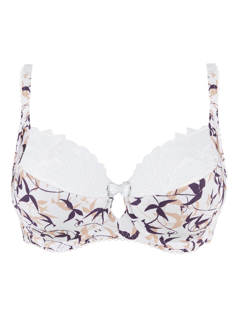 Soutien-gorge Sophie Sans Complexe Blanc Violet clair - Kiabi