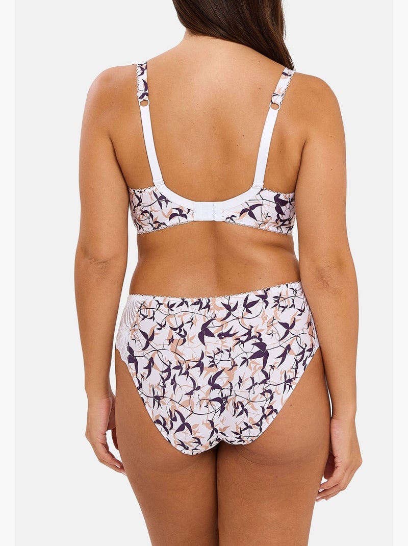 Soutien-gorge sophie sans complexe lingerie Blanc Violet clair - Kiabi