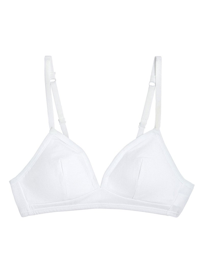 Soutien-gorge souple avec mousse amovible blanc Pépita Blanc - Kiabi