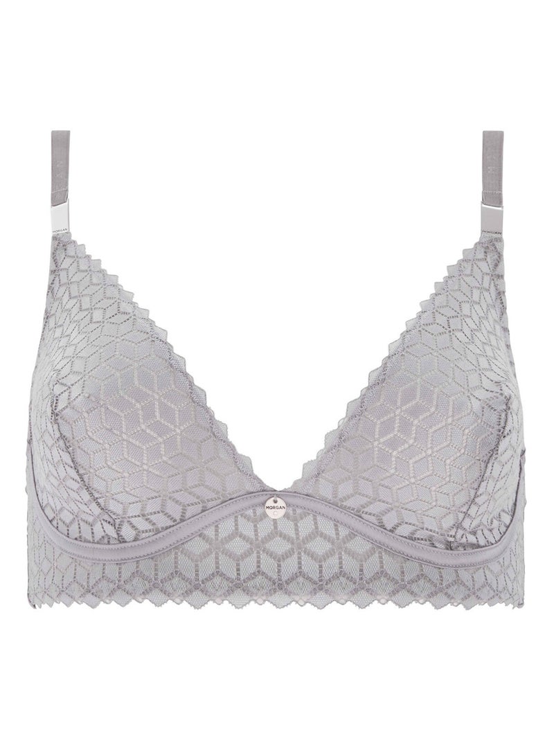 Soutien-gorge souple CAROLINA - Morgan Lingerie Gris - Kiabi