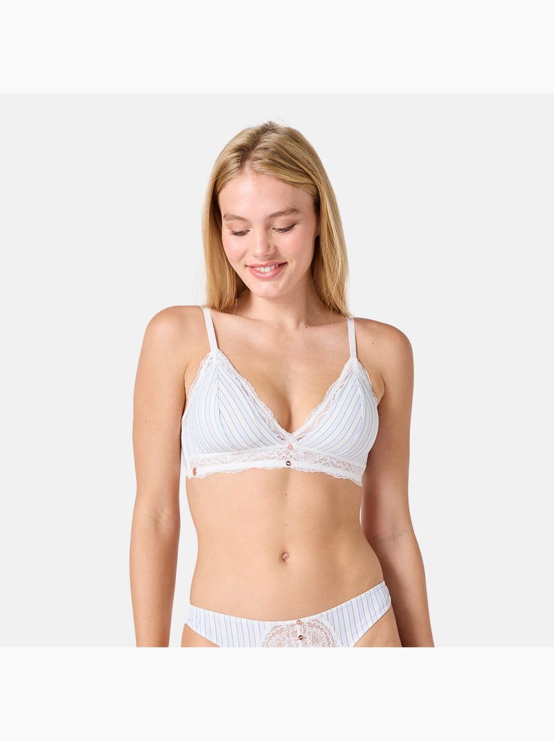 Soutien-gorge souple coques amovibles GUINGUETTE - Brigitte Bardot Lingerie Blanc - Kiabi