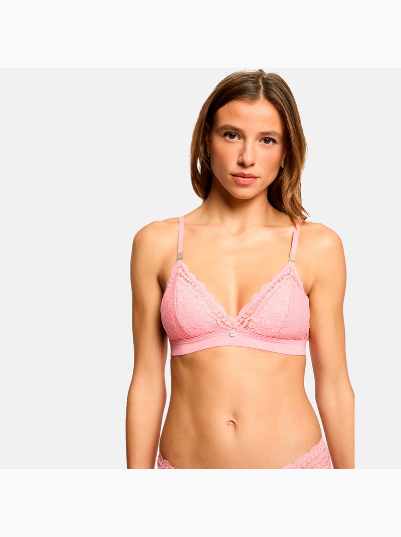 Soutien-gorge souple coques amovibles SANDRA - Morgan Lingerie Rose - Kiabi