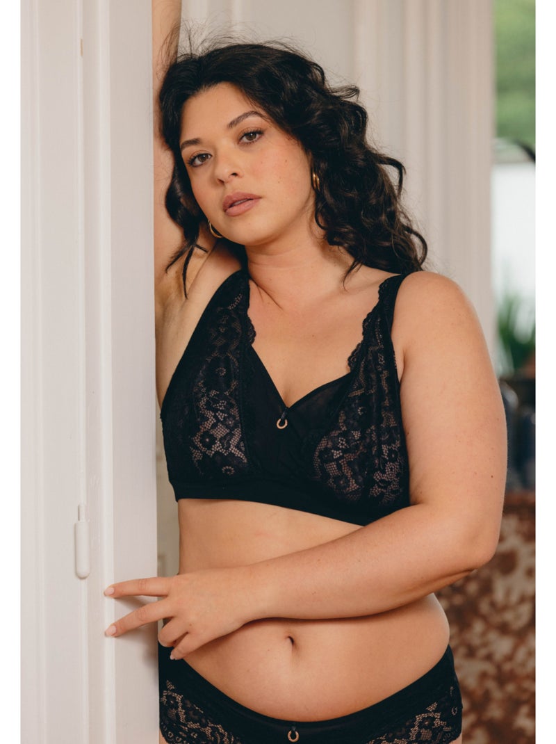 Soutien-gorge souple emboîtant Beauty Noir - Kiabi