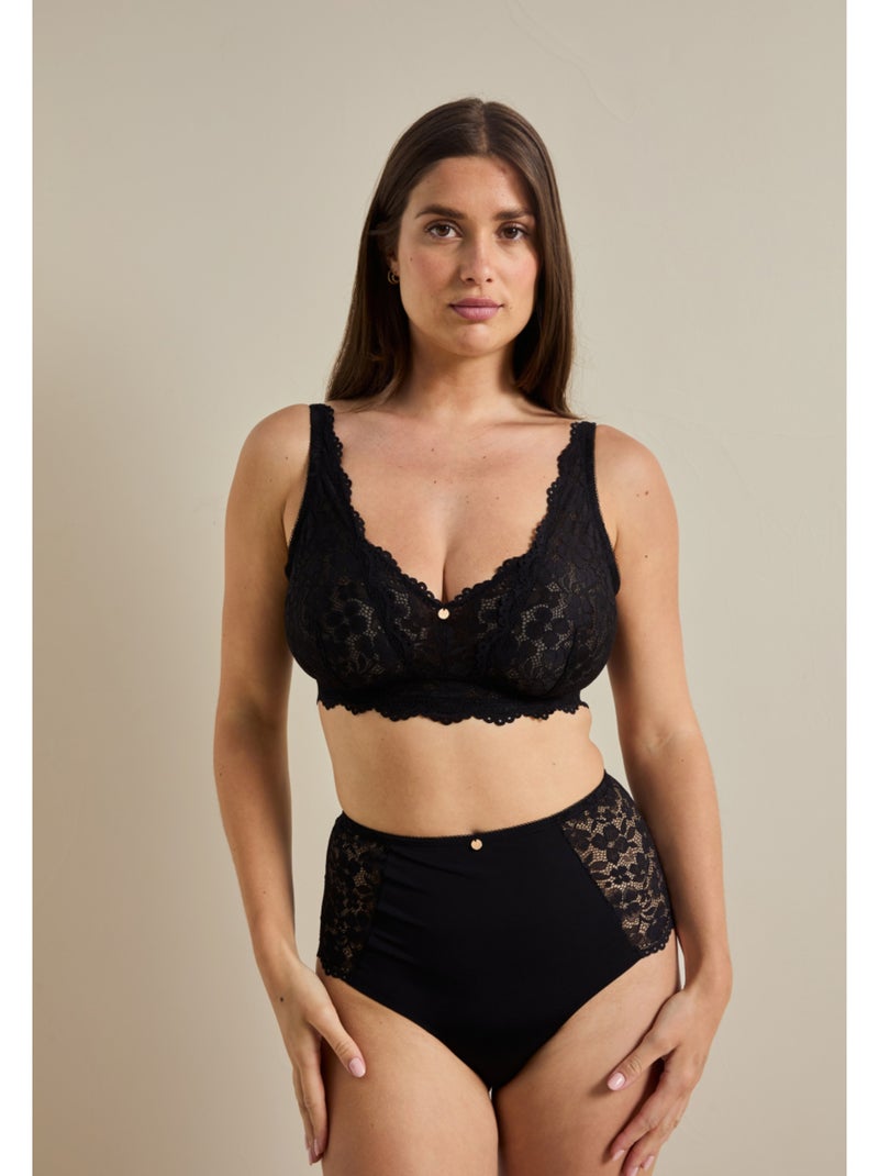 Soutien-gorge souple emboîtant Zélie Noir - Kiabi