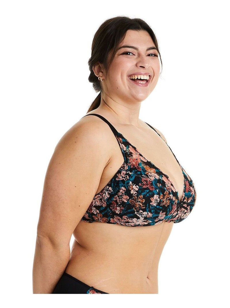 Soutien-gorge souple grand maintien ELENA - Pomm'Poire Marron - Kiabi