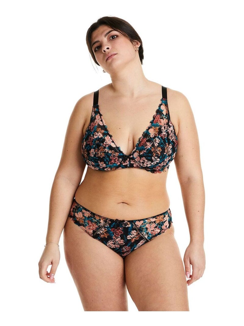 Soutien-gorge souple grand maintien ELENA - Pomm'Poire Marron - Kiabi