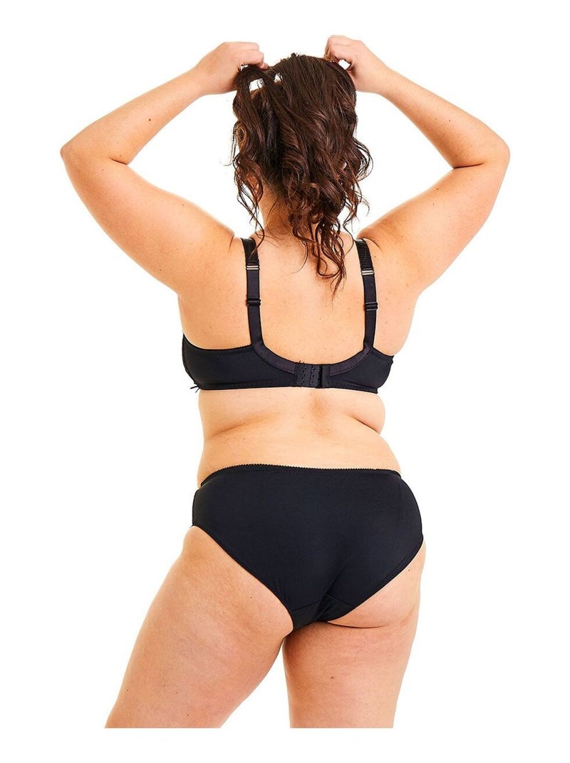 Soutien-gorge souple grand maintien ELENA - Pomm'Poire Noir - Kiabi