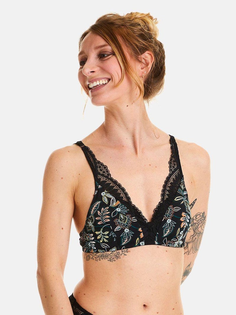 Soutien-gorge souple IVRESSE - Pomm'Poire Noir - Kiabi
