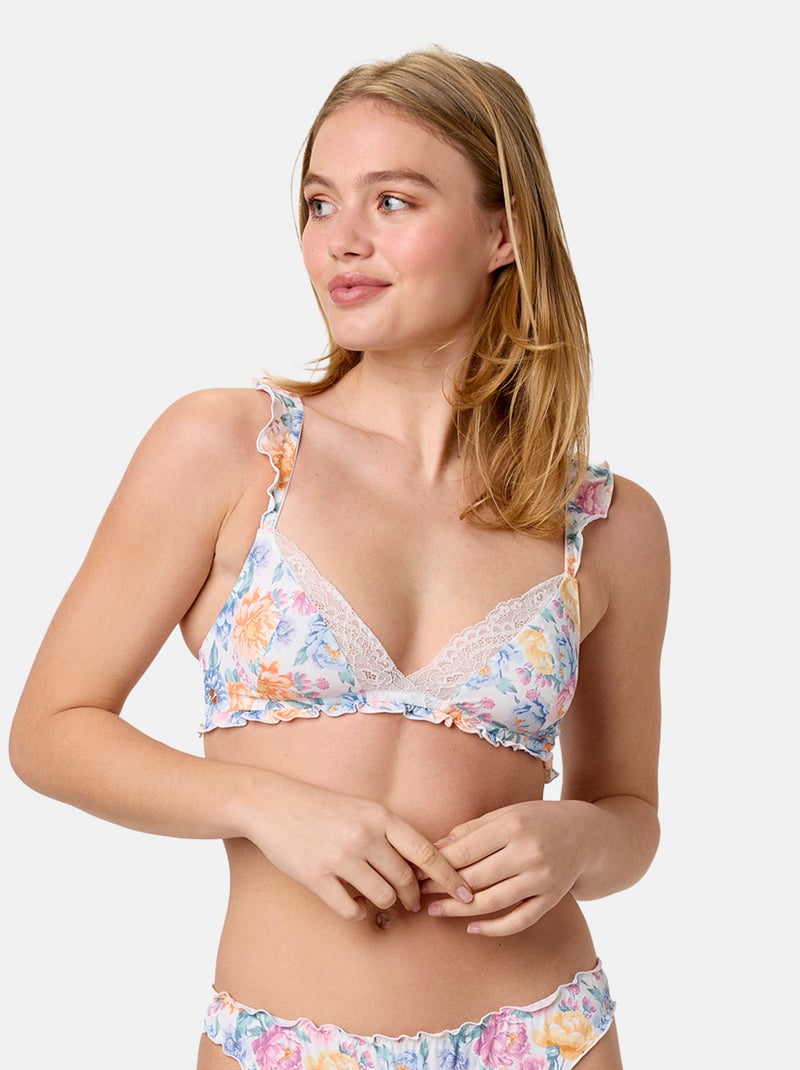 Soutien-gorge souple JARDIN - Brigitte Bardot Lingerie Blanc - Kiabi