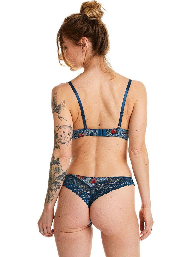 Soutien-gorge souple PAPRIKA - Pomm'Poire Bleu - Kiabi