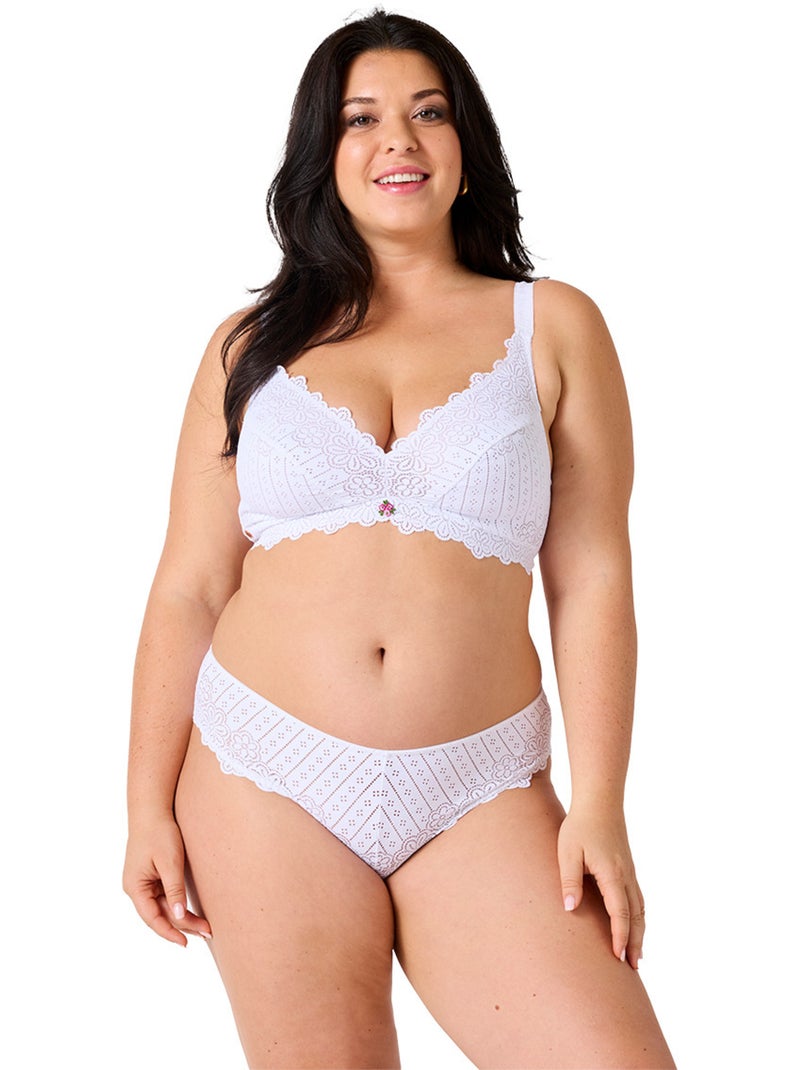 Soutien-gorge souple POETESSE - Brigitte Bardot Lingerie Blanc - Kiabi