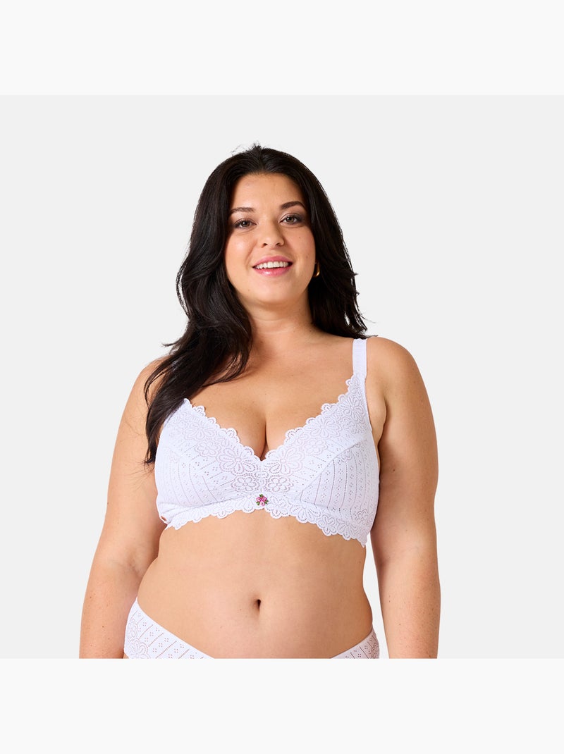 Soutien-gorge souple POETESSE - Brigitte Bardot Lingerie Blanc - Kiabi