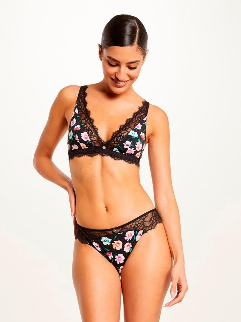 Soutien-gorge souple sans armatures FANNY - Morgan Lingerie Noir - Kiabi