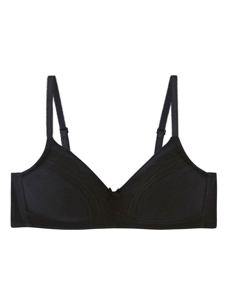 Soutien-gorge souple sans armatures INSTANT - Pomm'Poire Noir - Kiabi