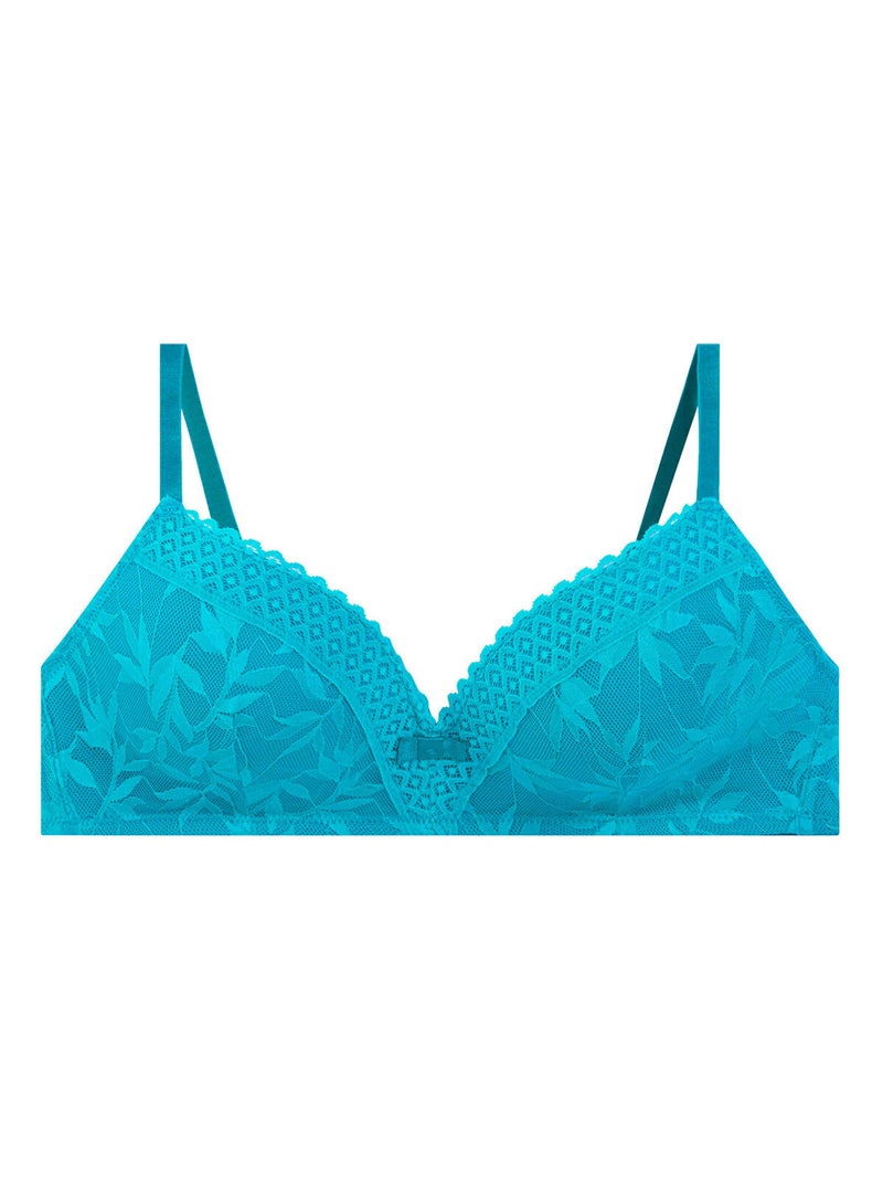 Soutien-gorge souple sans armatures SAVANE - Pomm'Poire Bleu - Kiabi