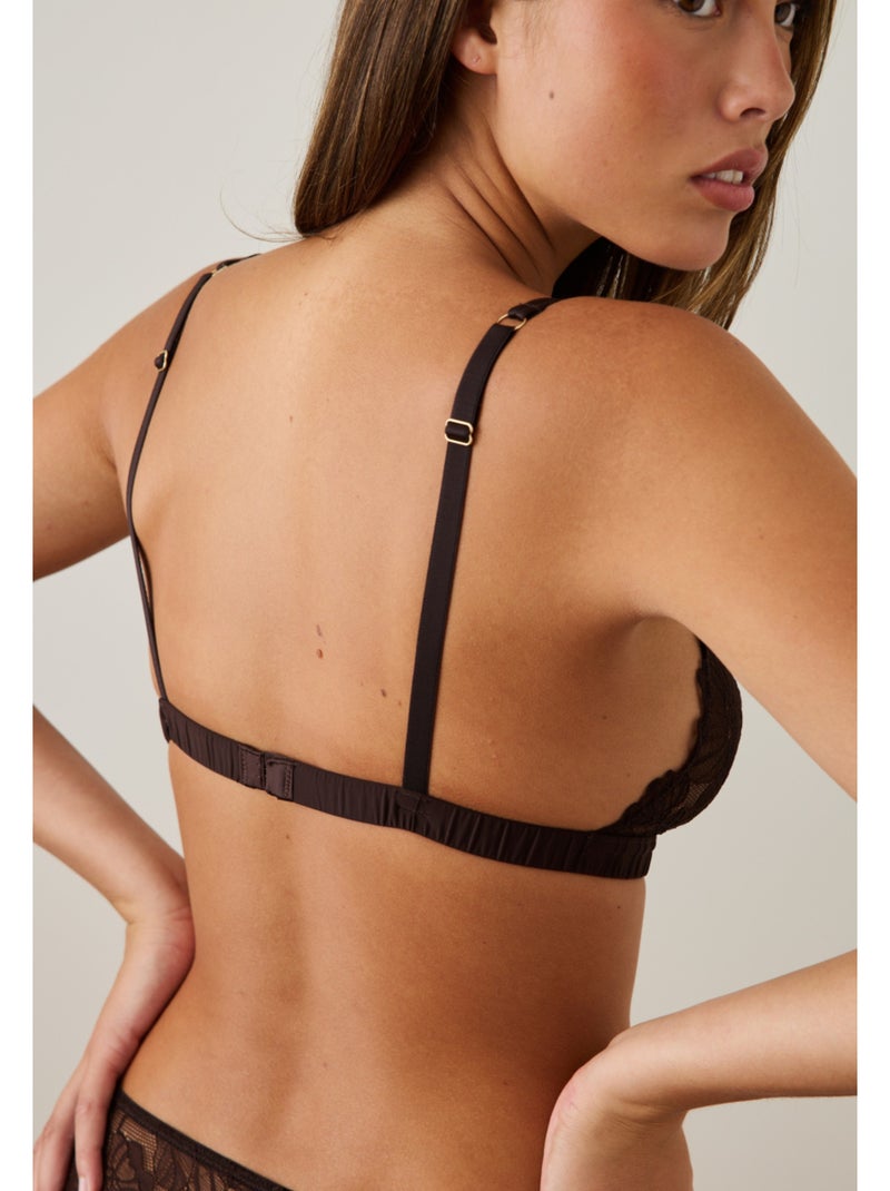 Soutien-gorge souple triangle alizée Marron - Kiabi