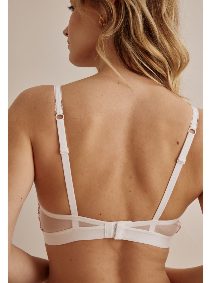 Soutien-gorge souple triangle Debora Rouge - Kiabi
