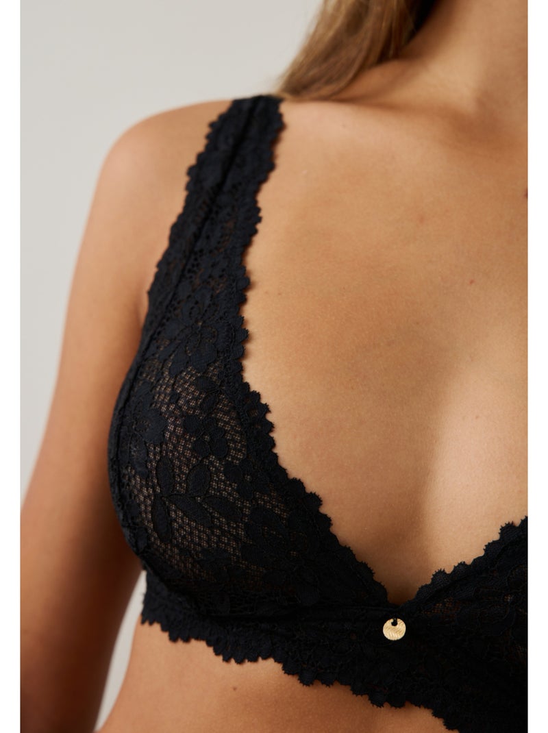 Soutien-gorge souple triangle ella Noir - Kiabi