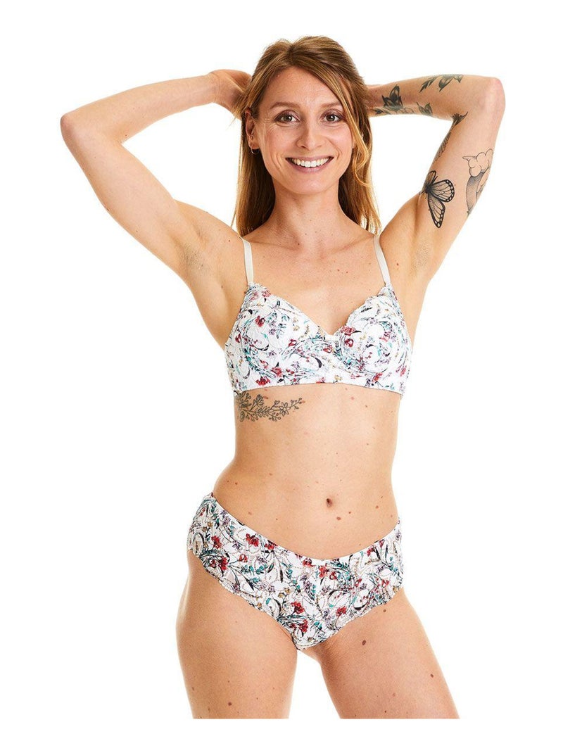 Soutien-gorge souple UNIVERS - Pomm'Poire Blanc - Kiabi