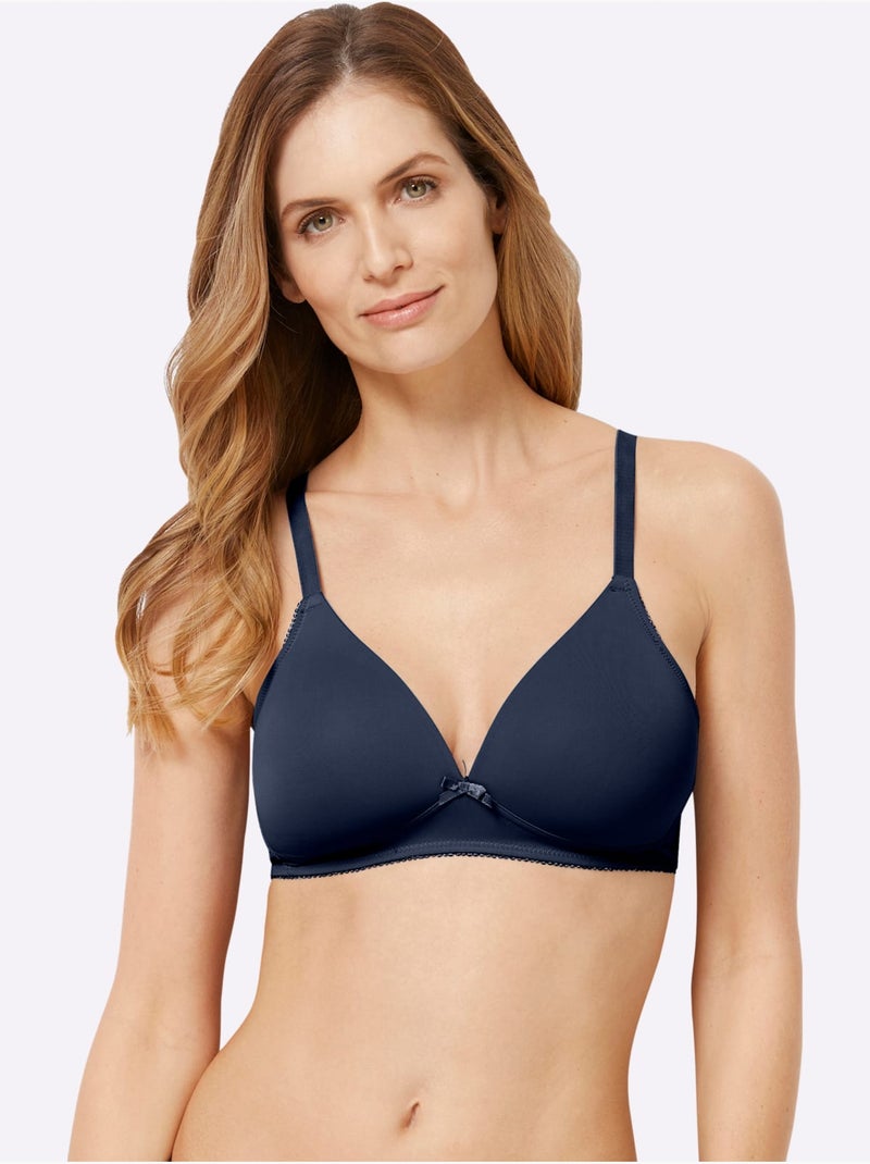 Soutien-gorge spécial t-shirt sans armatures - witt Bleu marine - Kiabi