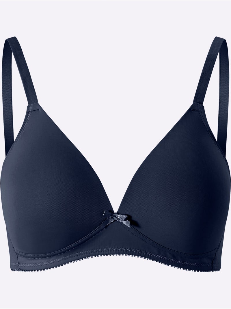 Soutien-gorge spécial t-shirt sans armatures - witt Bleu marine - Kiabi