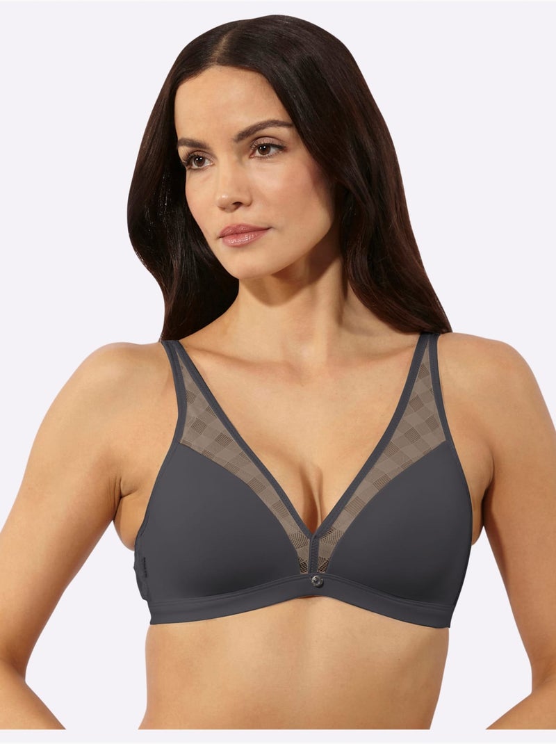 Soutien-gorge Spécial T-shirt Sans Armatures - Witt Gris - Kiabi