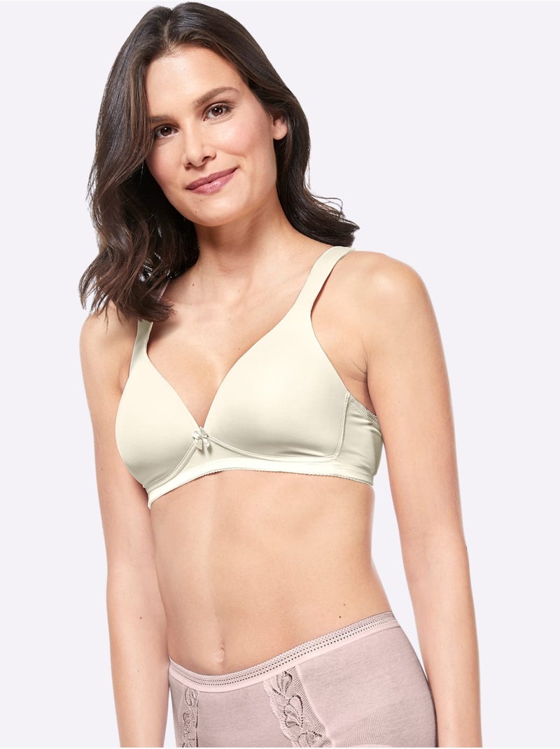 Soutien-gorge Spécial T-shirt Sans Armatures - Witt Ivoire - Kiabi