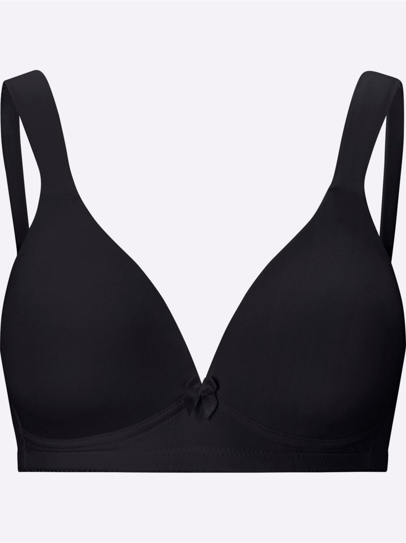 Soutien-gorge Spécial T-shirt Sans Armatures - Witt Noir - Kiabi