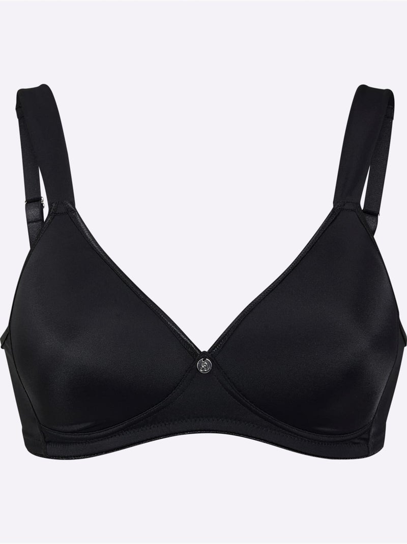 Soutien-gorge Spécial T-shirt Sans Armatures - Witt Noir - Kiabi