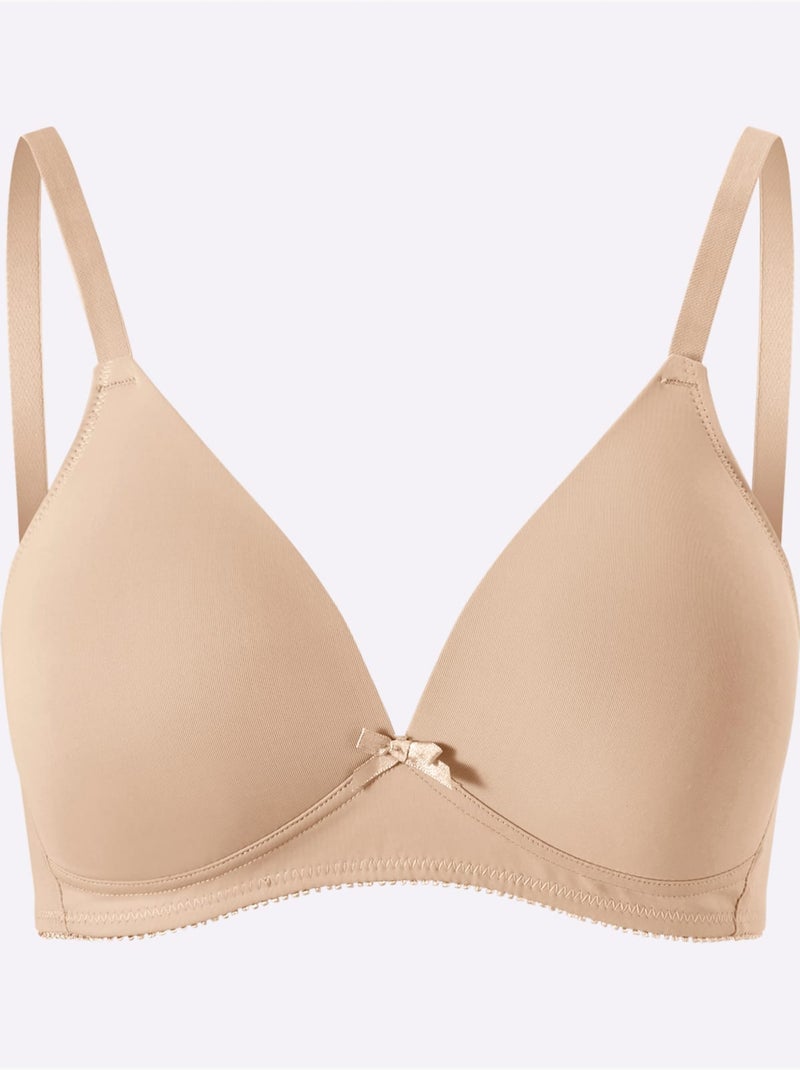 Soutien-gorge spécial t-shirt sans armatures - witt Poudre - Kiabi