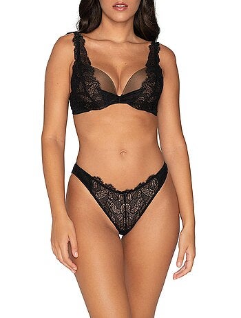 Soutien-gorge super push-up Orchidea noir