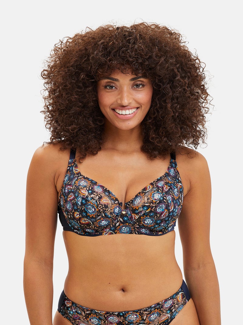 Soutien-gorge Suzie Fantaisie Sans Complexe Bleu Jaune - Kiabi