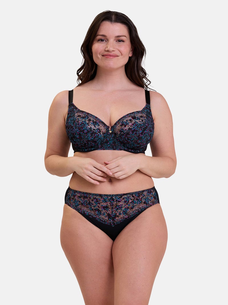 Soutien-gorge Suzie Fantaisie Sans Complexe Noir Rose Bleu - Kiabi