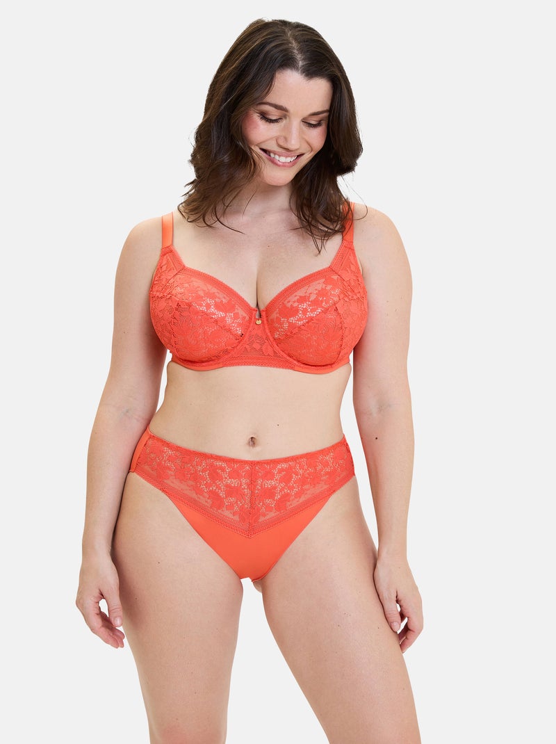 Soutien-gorge suzie sans complexe lingerie Orange corail - Kiabi