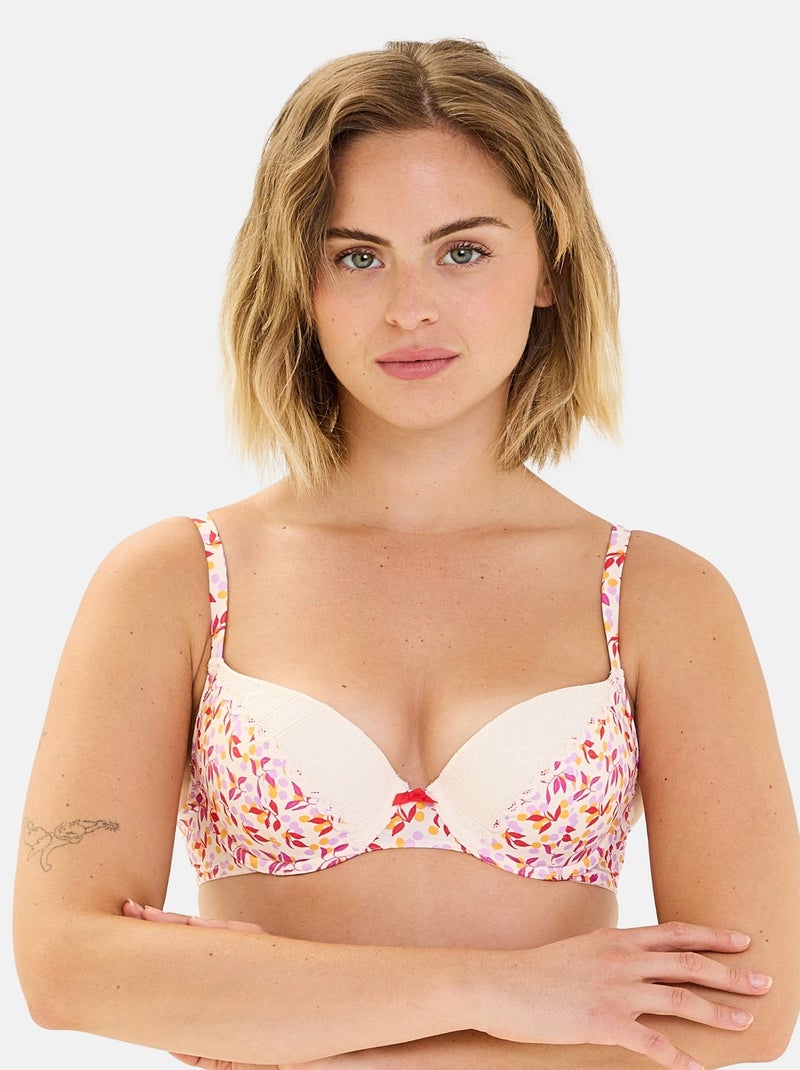 Soutien-gorge Talentueuse Billet Doux Blanc Rouge - Kiabi