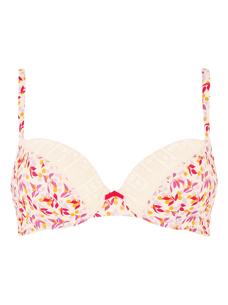 Soutien-gorge Talentueuse Billet Doux Blanc Rouge - Kiabi