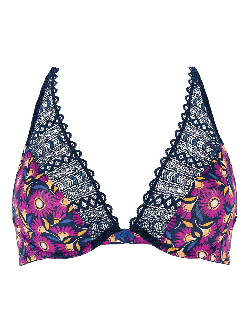 Soutien-gorge Talentueuse Billet Doux Bleu Rose foncé - Kiabi