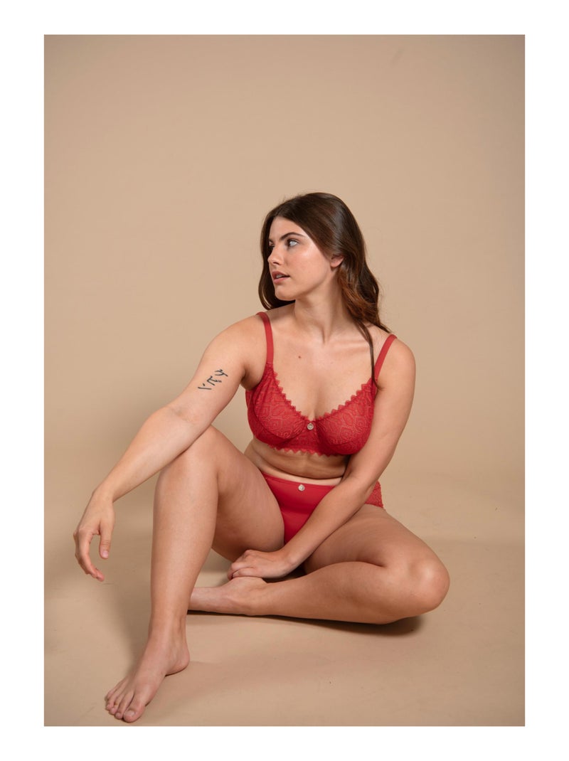 Soutien-gorge terre de sienne Talisman Rouge - Kiabi
