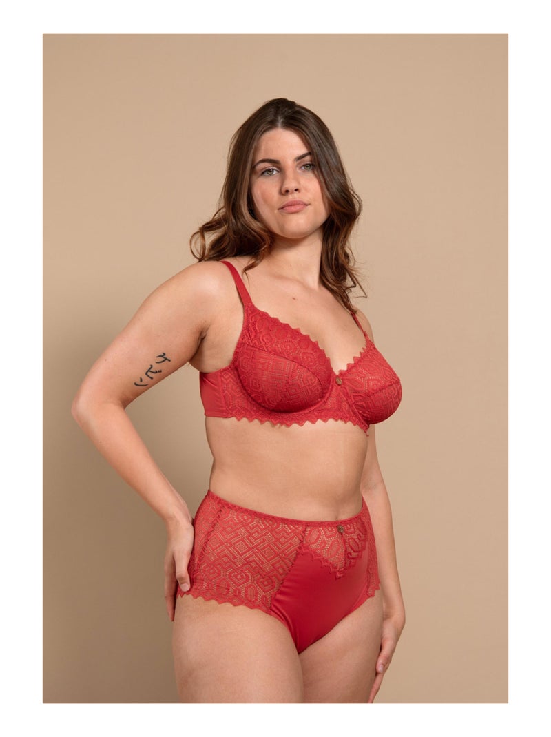 Soutien-gorge terre de sienne Talisman Rouge - Kiabi