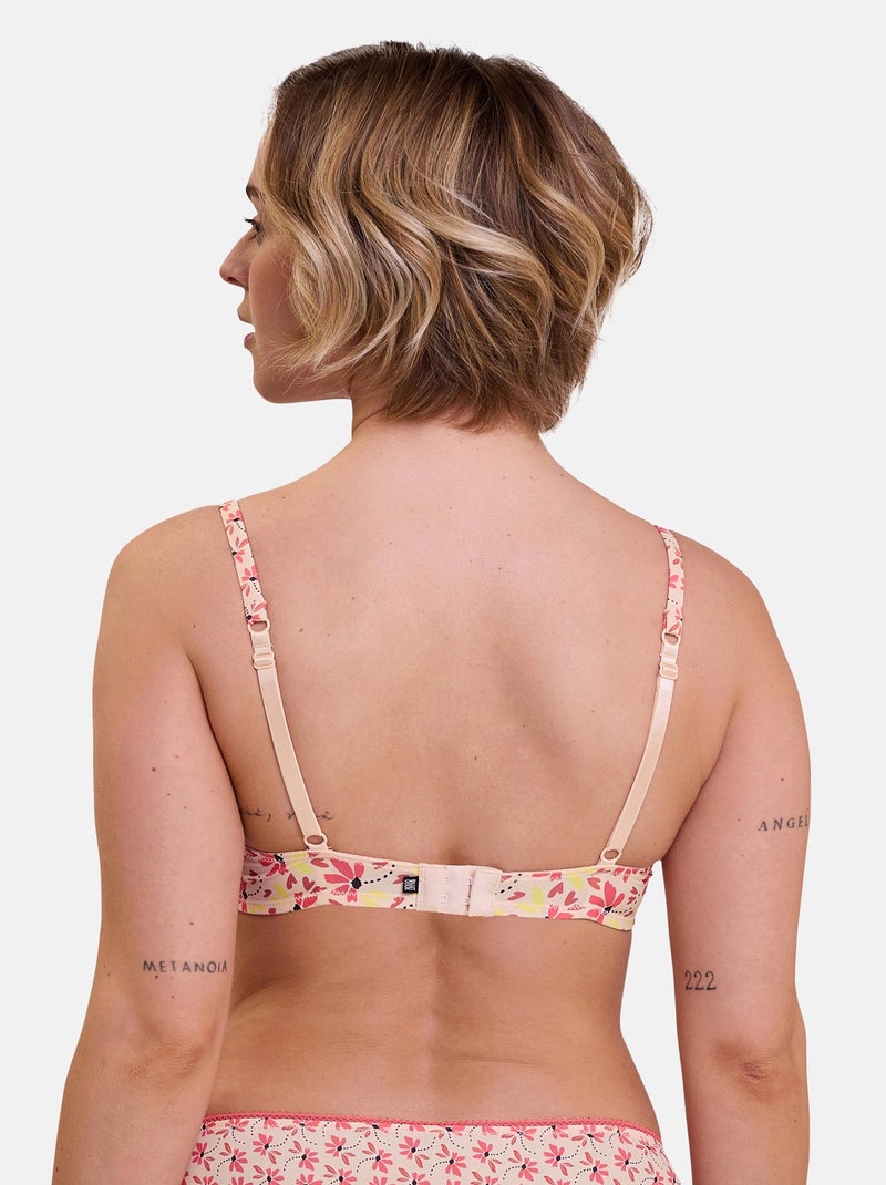 Soutien-gorge Trépidante Billet Doux Beige/Rose - Kiabi