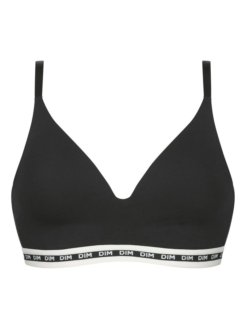 Soutien-gorge triangle à bonnets moulés Icons Essentiel Noir - Kiabi