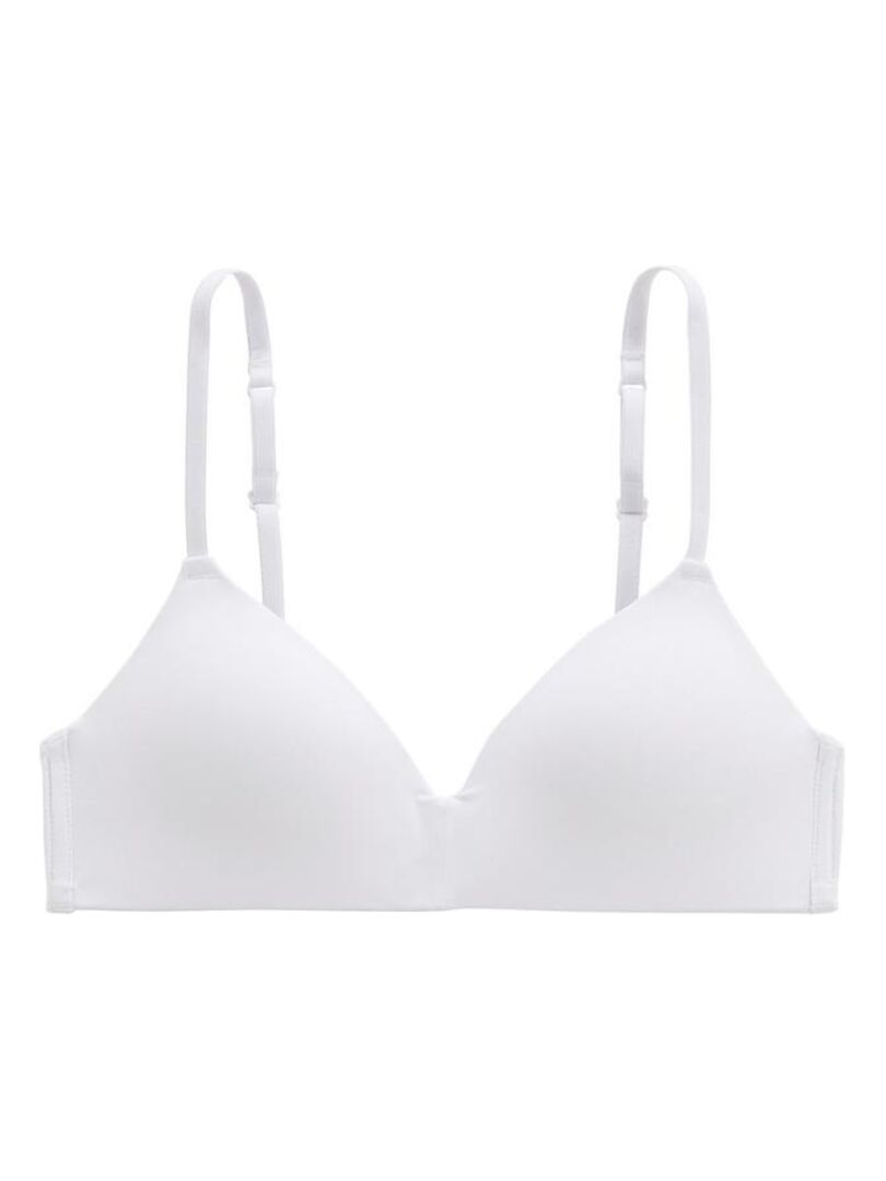 Soutien-gorge triangle à coques sans armatures blanc Veliana Blanc - Kiabi