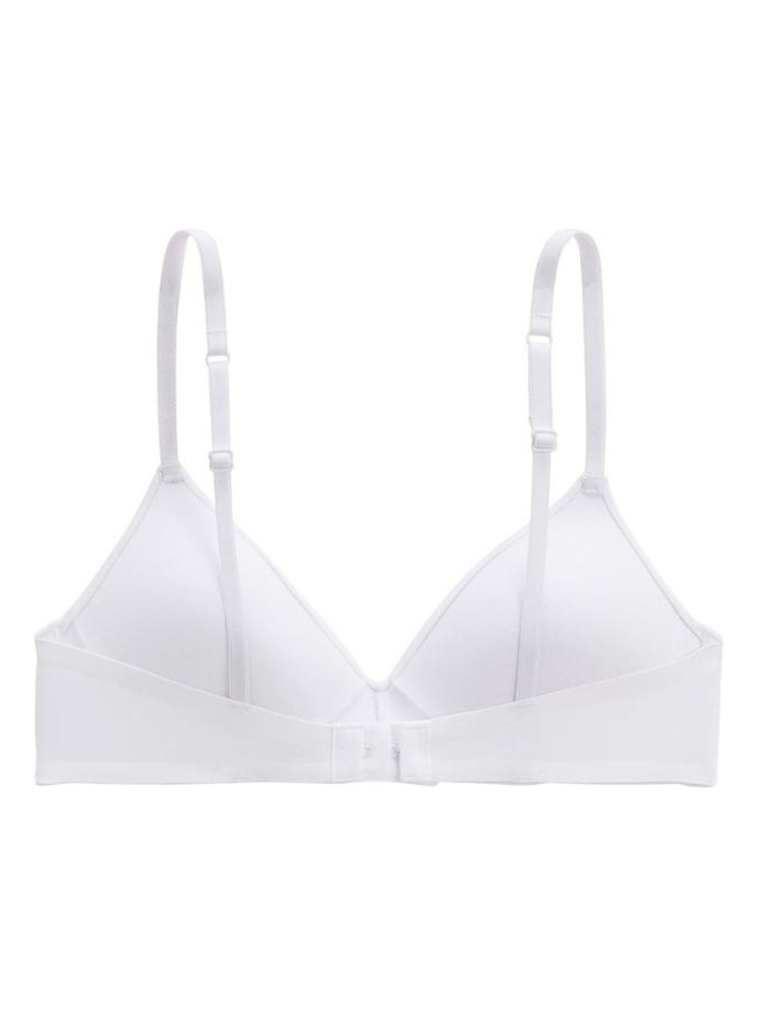 Soutien-gorge 85A Blanc à Motifs – Sans Armature, Réglable, Coton/élasthanne, Fille