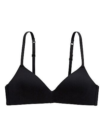 Soutien-gorge triangle à coques sans armatures noir Veliana