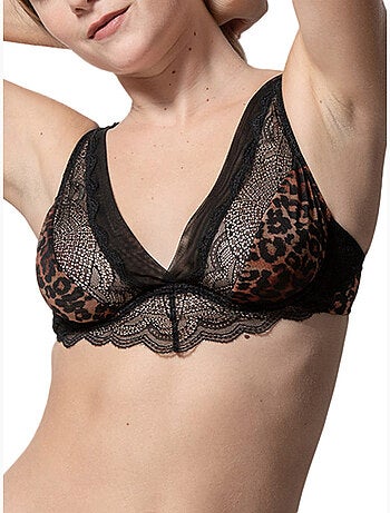 Soutien-gorge triangle armaturé Wildcat noir