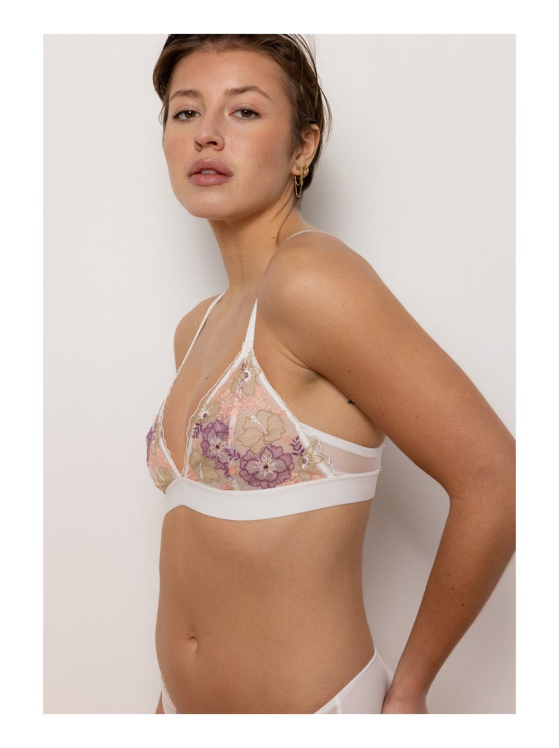 Soutien-gorge triangle Bess Blanc - Kiabi