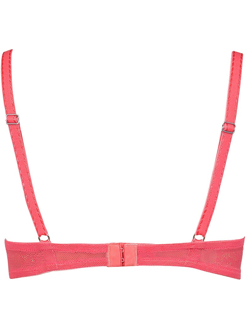 Soutien-gorge triangle Brigitte Orange corail - Kiabi
