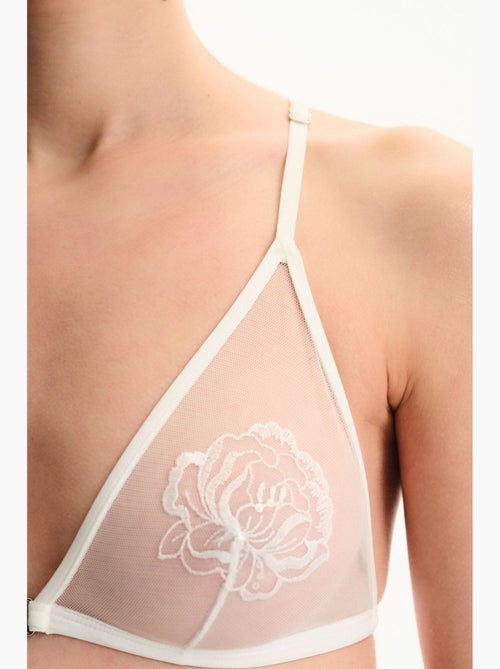 Soutien-gorge triangle broidery craquelé penti - Kiabi