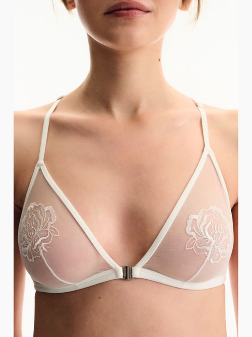 Soutien-gorge triangle broidery craquelé penti - Kiabi